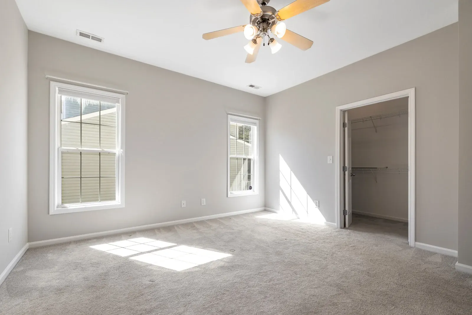 A clean, empty room ready for new residents